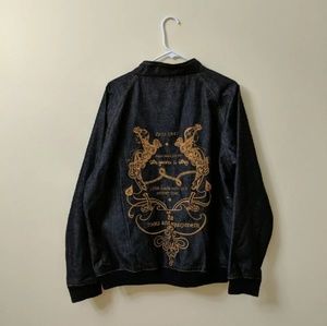 LRG Vintage Embroidered Jean Jacket Medium Deadstock